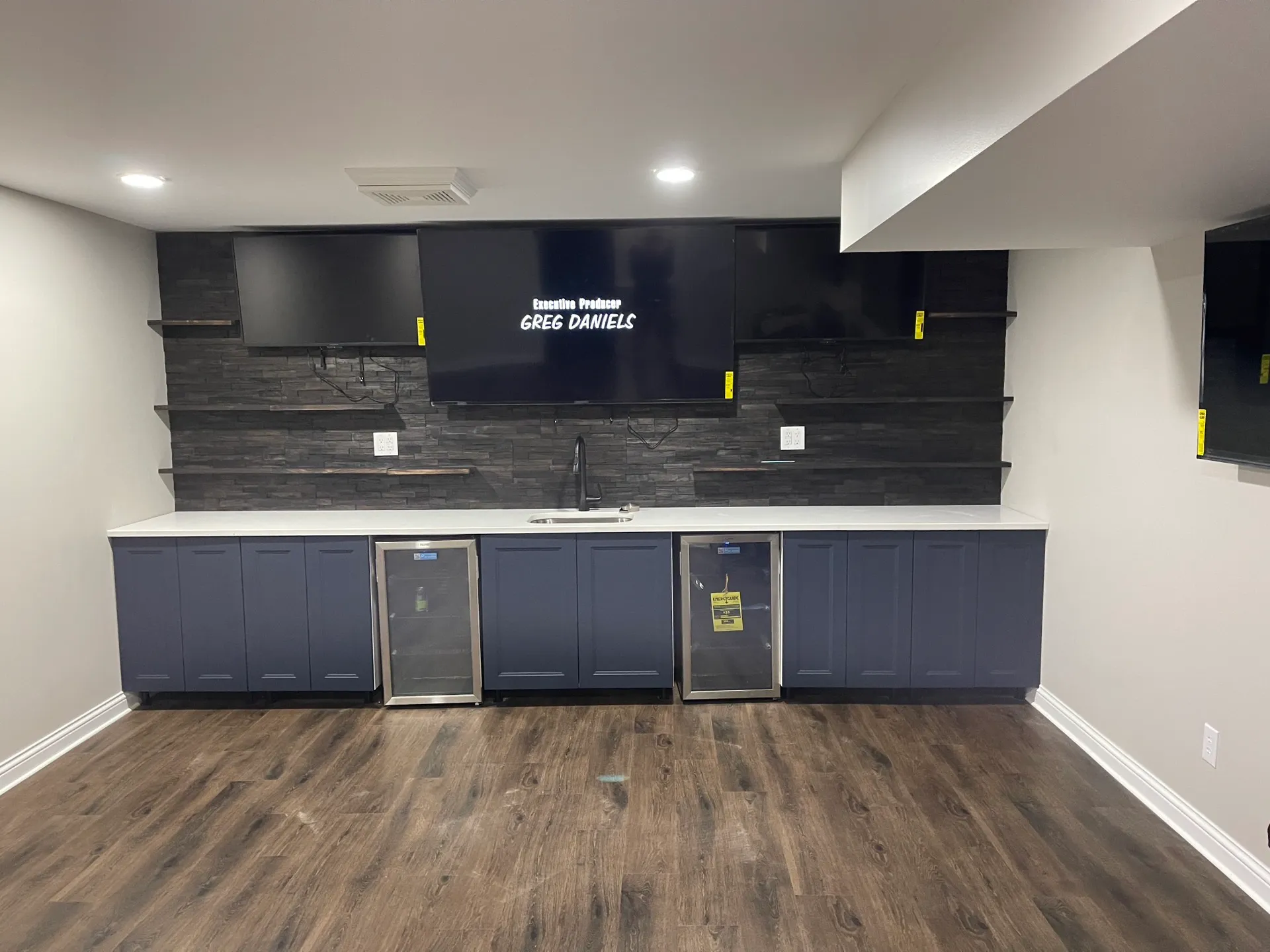 Completed basement project