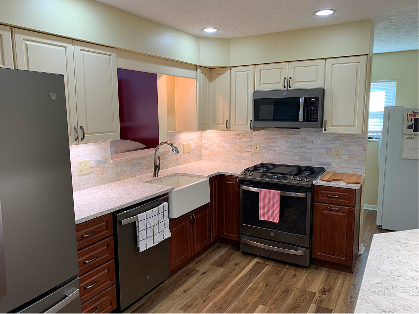 Kitchen renovation detail